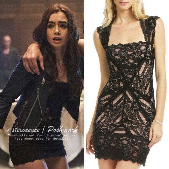 Nicole Miller Eva Lace Dress ASO Elena Gilbert & Clary Fray - Picture 3 of 13